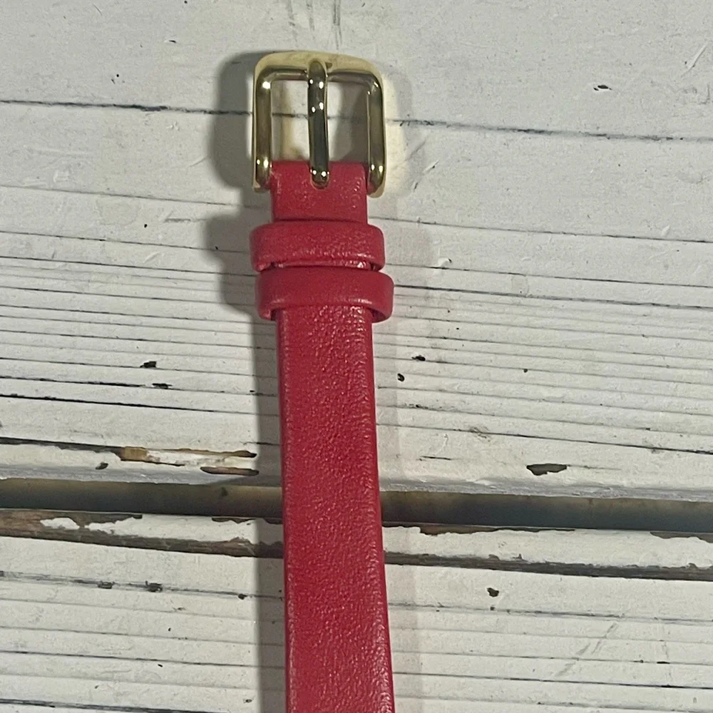 NEW BATTERY Vintage 90's Elmo Sesame Street Fantasma‎ Watch Red Leather Band